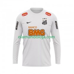 Camisola Santos FC 2012 Retro Homem Equipamento Primeiro 2011 Manga Comprida